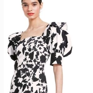 Christopher John Rogers For Target Black And White Floral Maxi Dress